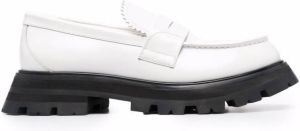 Alexander McQueen Wander leather loafers White