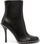 Alexander Wang 110mm stud-embellished leather ankle boots Black - Thumbnail 1
