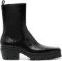 Alexander Wang 55mm square-toe leather boots Black - Thumbnail 1