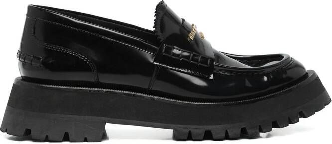 Alexander Wang Carter lug-sole box loafers Black