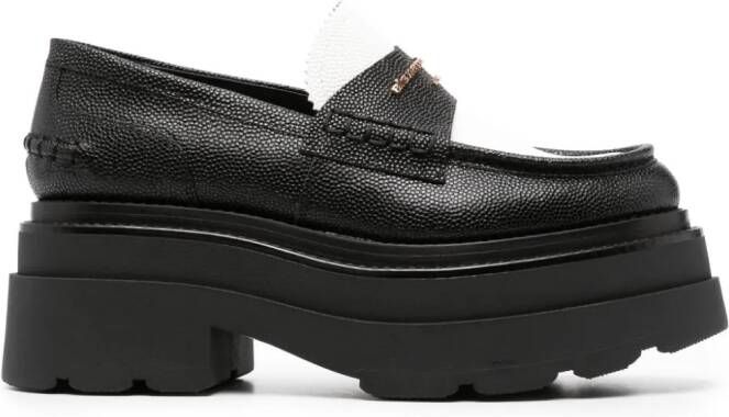 Alexander Wang Carter platform leather loafers Black