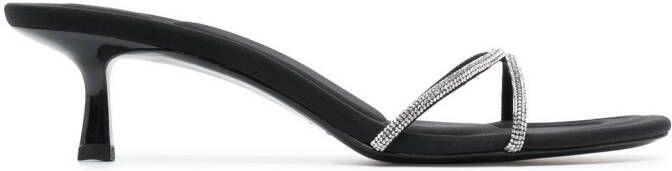 Alexander Wang Dahlia crystal-embellished 50mm sandals Black