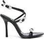 Alexander Wang Dome 11mm leather sandals Black - Thumbnail 1