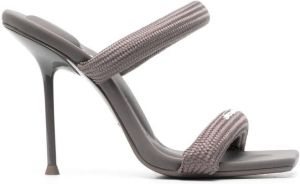 Alexander Wang Julie 110mm padded-strap sandals Grey