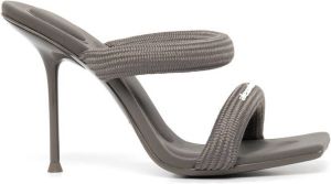 Alexander Wang Julie tubular webbing 105mm sandals Grey