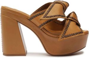 Alexandre Birman Asymmetric Clarita 120mm sandals Brown