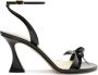 Alexandre Birman Clarita Bell 85mm patent leather sandals Black - Thumbnail 1