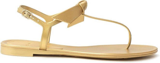 Alexandre Birman Clarita jelly thong sandals Gold