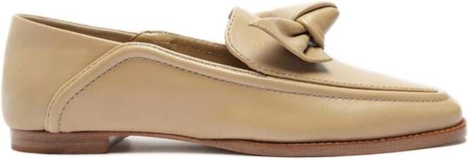 Alexandre Birman Clarita leather loafers Neutrals