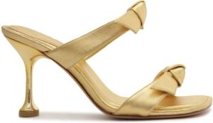 Alexandre Birman Clarita Square Flare 85mm sandals Gold
