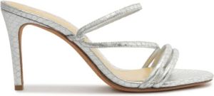 Alexandre Birman Eve 85mm leather sandals Silver