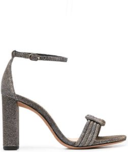 Alexandre Birman glitter-detail 100mm sandals Gold