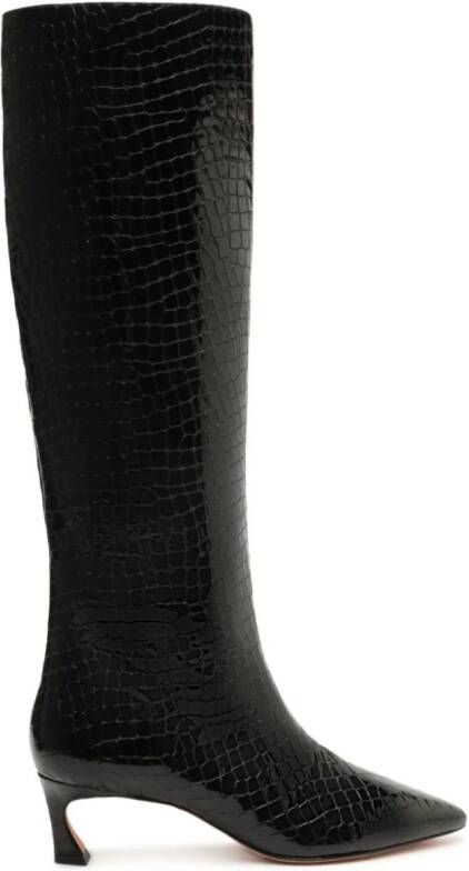 Alexandre Birman Kyra 50mm leather boots Black