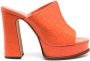 Alexandre Birman Lavinia 120mm block sandals Orange - Thumbnail 1