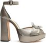 Alexandre Birman Madelina Curve 120mm leather sandals Silver - Thumbnail 1