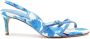 Alexandre Birman Maia 60mm floral-print sandals Blue - Thumbnail 1