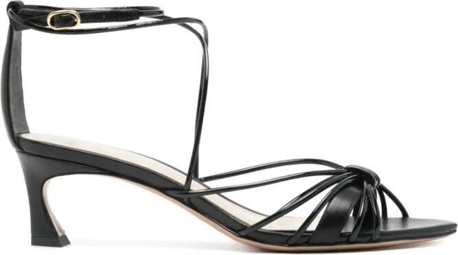 Alexandre Birman Malena 50mm leather sandals Black