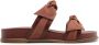 Alexandre Birman Maxi Clarita Sport leather sandals Brown - Thumbnail 1