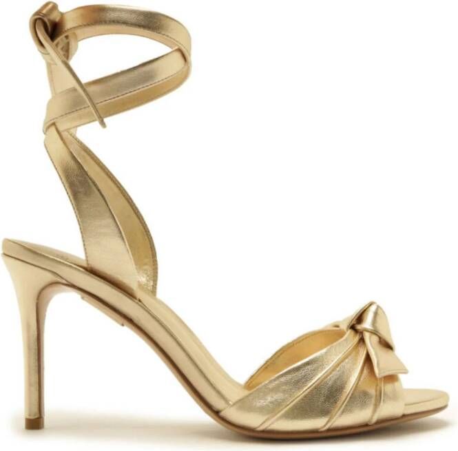Alexandre Birman New Clarita 85 leather sandals Gold