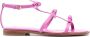 Alexandre Birman Slim Lolita leather flat sandals Pink - Thumbnail 1