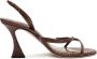Alexandre Birman Tita Bell 85mm raffia slingback sandals Brown - Thumbnail 1