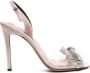 Alexandre Vauthier 105 mm crystal-embellished velvet sandals Pink - Thumbnail 1