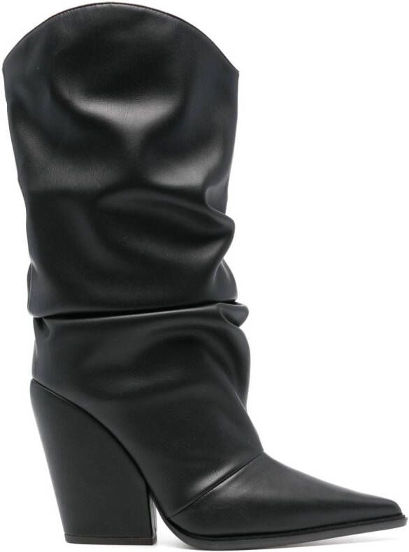 Alexandre Vauthier 105mm mid-calf boots Black