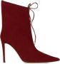 Alexandre Vauthier 105mm pointed-toe suede boots Red - Thumbnail 1