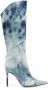 Alexandre Vauthier 105mm snow-printed denim boots Blue - Thumbnail 1