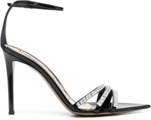 Alexandre Vauthier 110mm crystal-embellished sandals Black