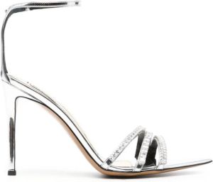 Alexandre Vauthier 110mm crystal-embellished sandals Silver