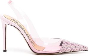 Alexandre Vauthier 110mm rhinestone sheer pumps Pink