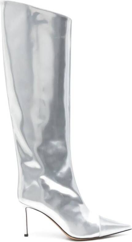 Alexandre Vauthier 90mm knee boots Silver