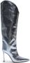 Alexandre Vauthier Alex 105mm knee-high boots Blue - Thumbnail 1