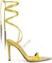 Alexandre Vauthier ankle-strap 105mm leather sandals Yellow - Thumbnail 1