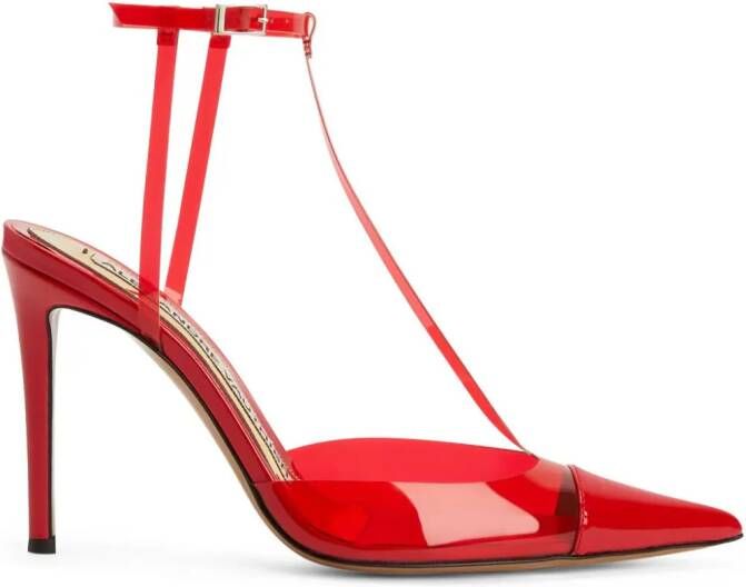 Alexandre Vauthier ankle-strap leather pumps Red