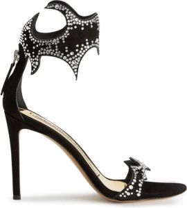 Alexandre Vauthier Betsy 105mm crystal-embellished sandals Black