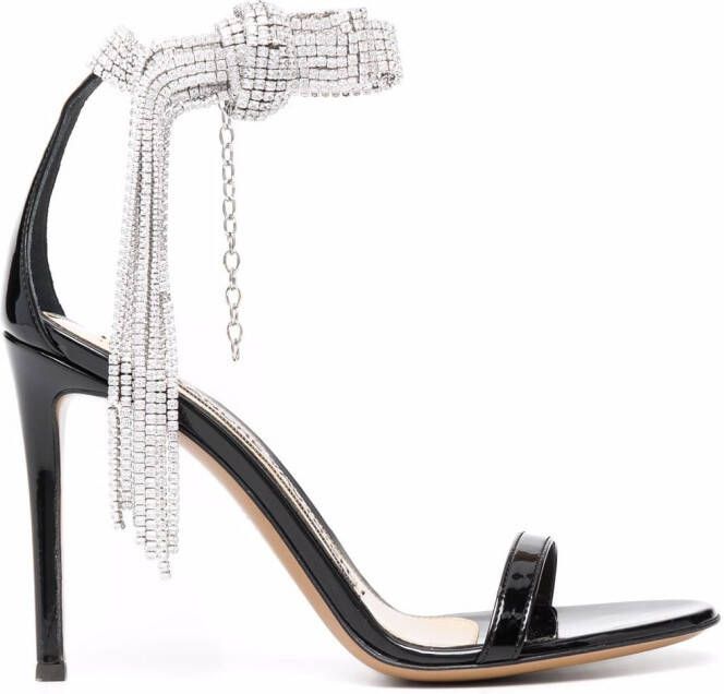 Alexandre Vauthier crystal-embellished 100mm sandals Black