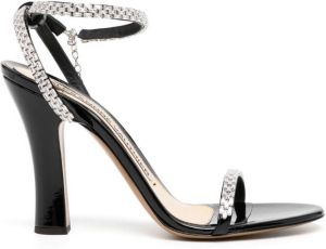 Alexandre Vauthier crystal-embellished 105mm sandals Black
