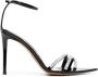 Alexandre Vauthier crystal-embellished 85mm leather sandals Black - Thumbnail 1