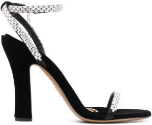 Alexandre Vauthier crystal-embellished open-toe sandal Black