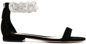 Alexandre Vauthier crystal-embellished sandals Black