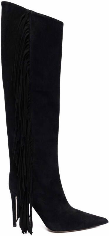 Alexandre Vauthier fringe-detail boots Black