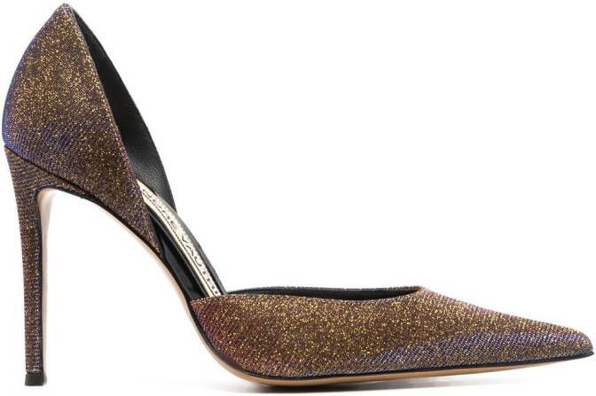 Alexandre Vauthier glitter-detail stiletto pumps Gold