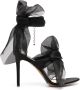 Alexandre Vauthier Jacqueline organza leather sandals Black - Thumbnail 1
