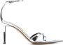 Alexandre Vauthier metallic-effect 85mm leather sandals - Thumbnail 1