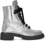 Alexandre Vauthier metallic-effect lace-up boots Silver - Thumbnail 1