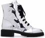 Alexandre Vauthier metallic-effect leather boots Silver - Thumbnail 1