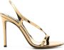 Alexandre Vauthier metallic slingback sandals Gold - Thumbnail 1