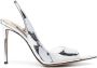 Alexandre Vauthier patent-finish 110mm slingback sandals Silver - Thumbnail 1